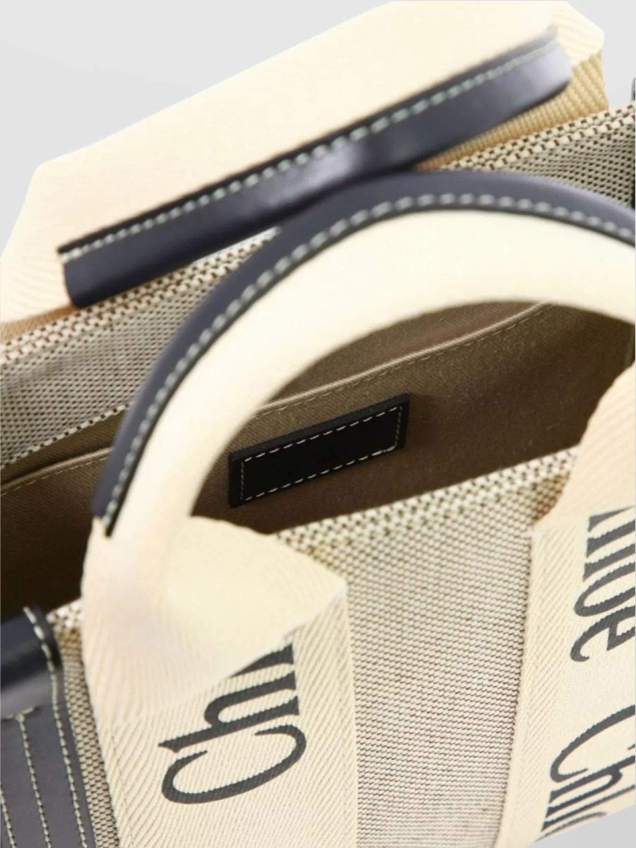 CHLOÉ STITCHED TOTE BAG WITH HANDLES AND STRAP