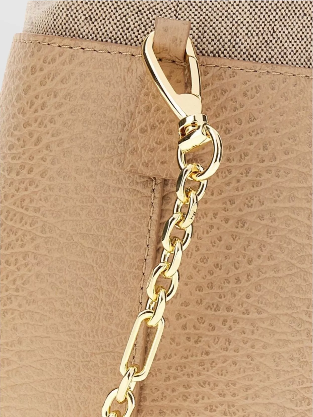 Maison Margiela Small 5Ac Bucket Bag In Camel Leather