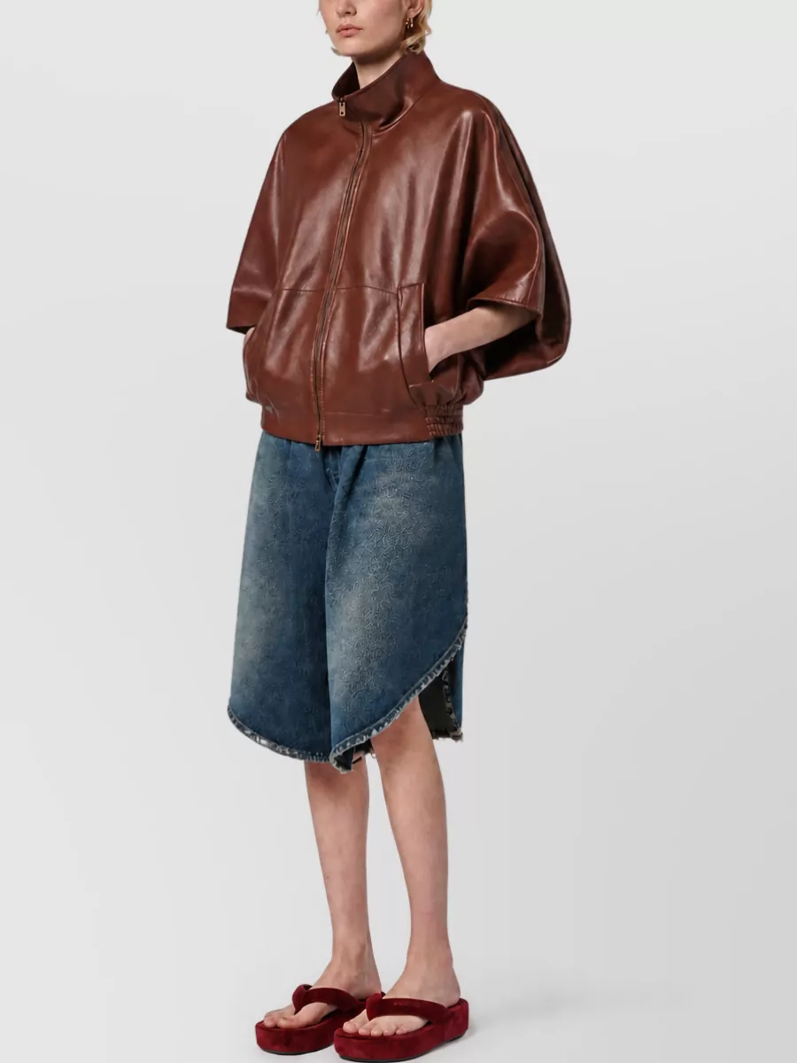 Balenciaga Leather Oversized Coat
