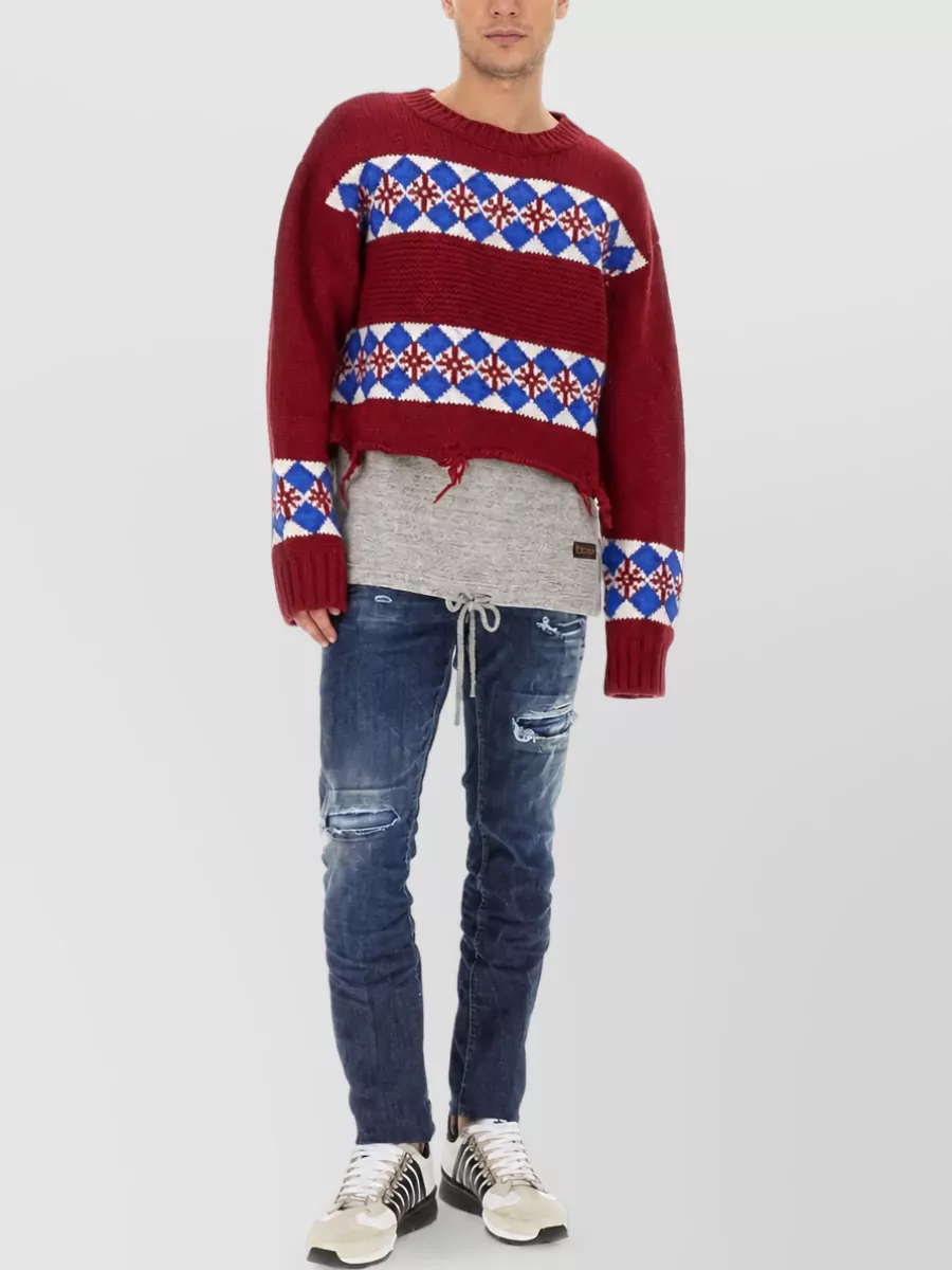 Dsquared2 Jacquard Wool Jumper
