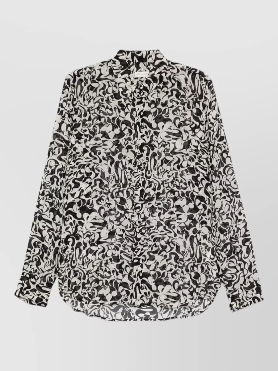 Dries Van Noten Printed long-sleeve shirt