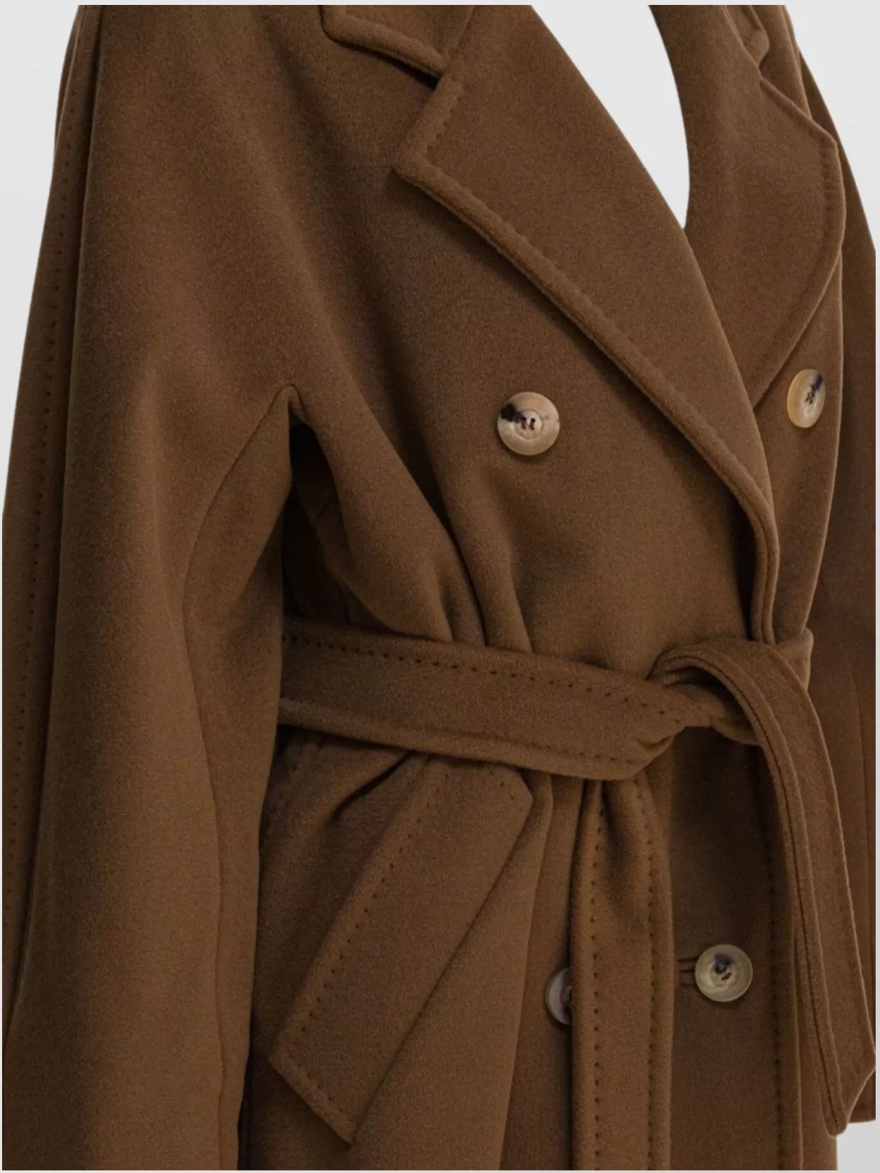 Max Mara Long Belted Double-Breasted Coat
