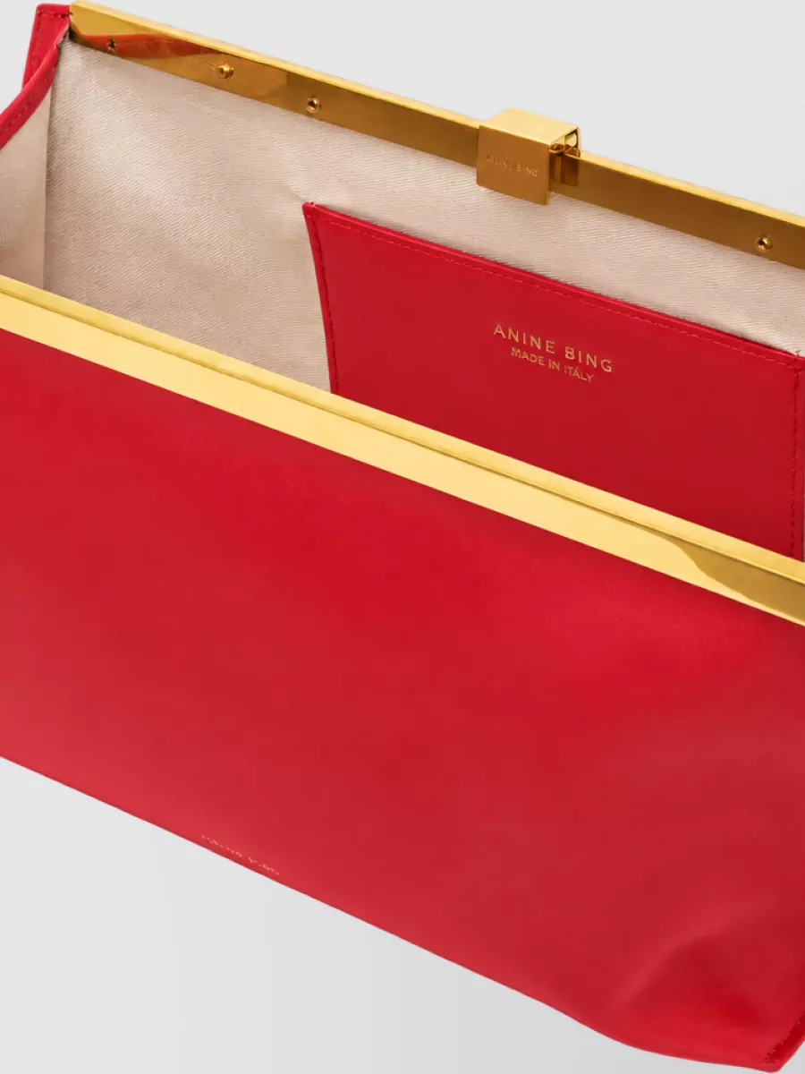 Anine Bing Leather Clutch Bag