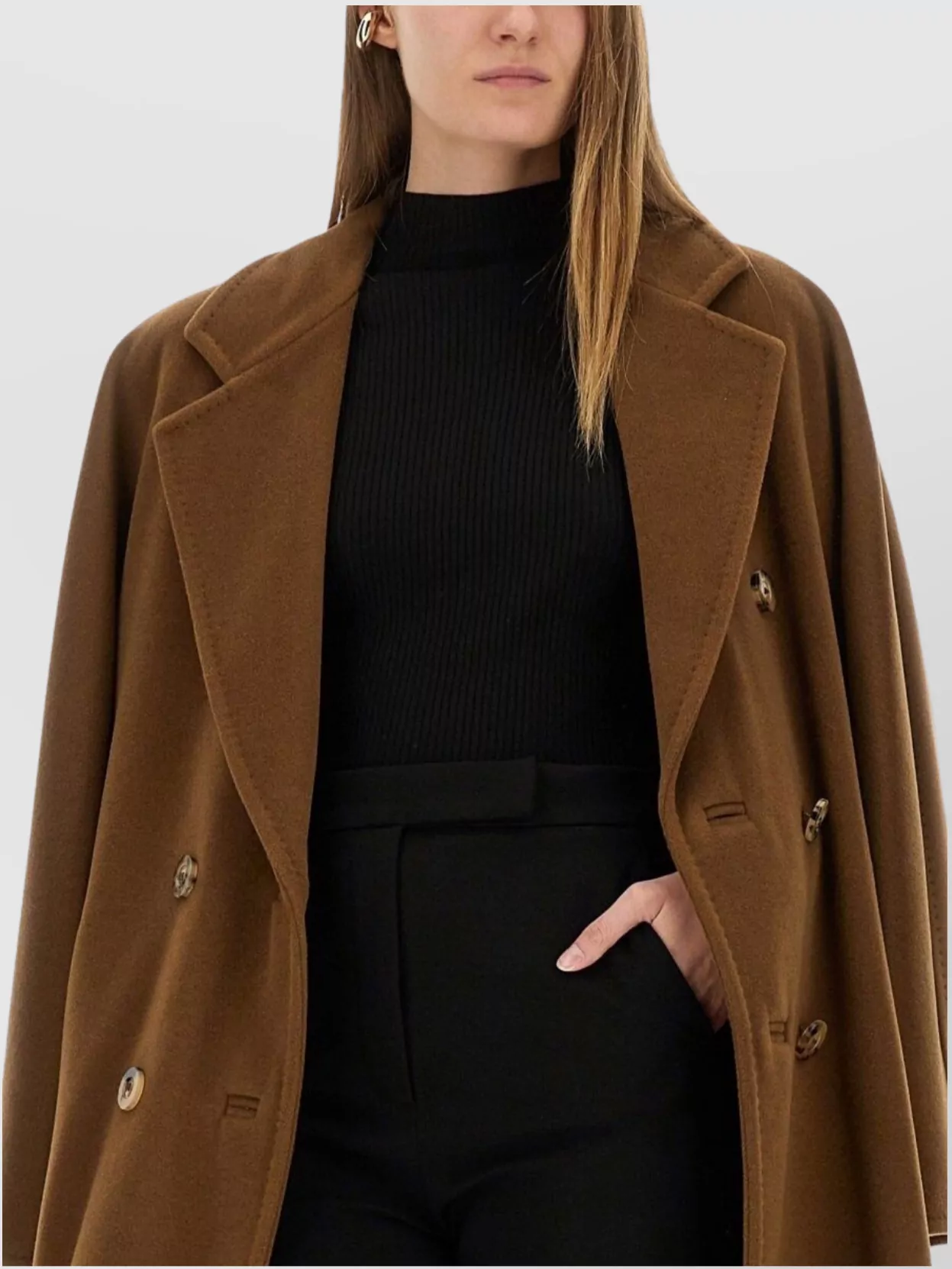 Max Mara Long Belted Double-Breasted Coat