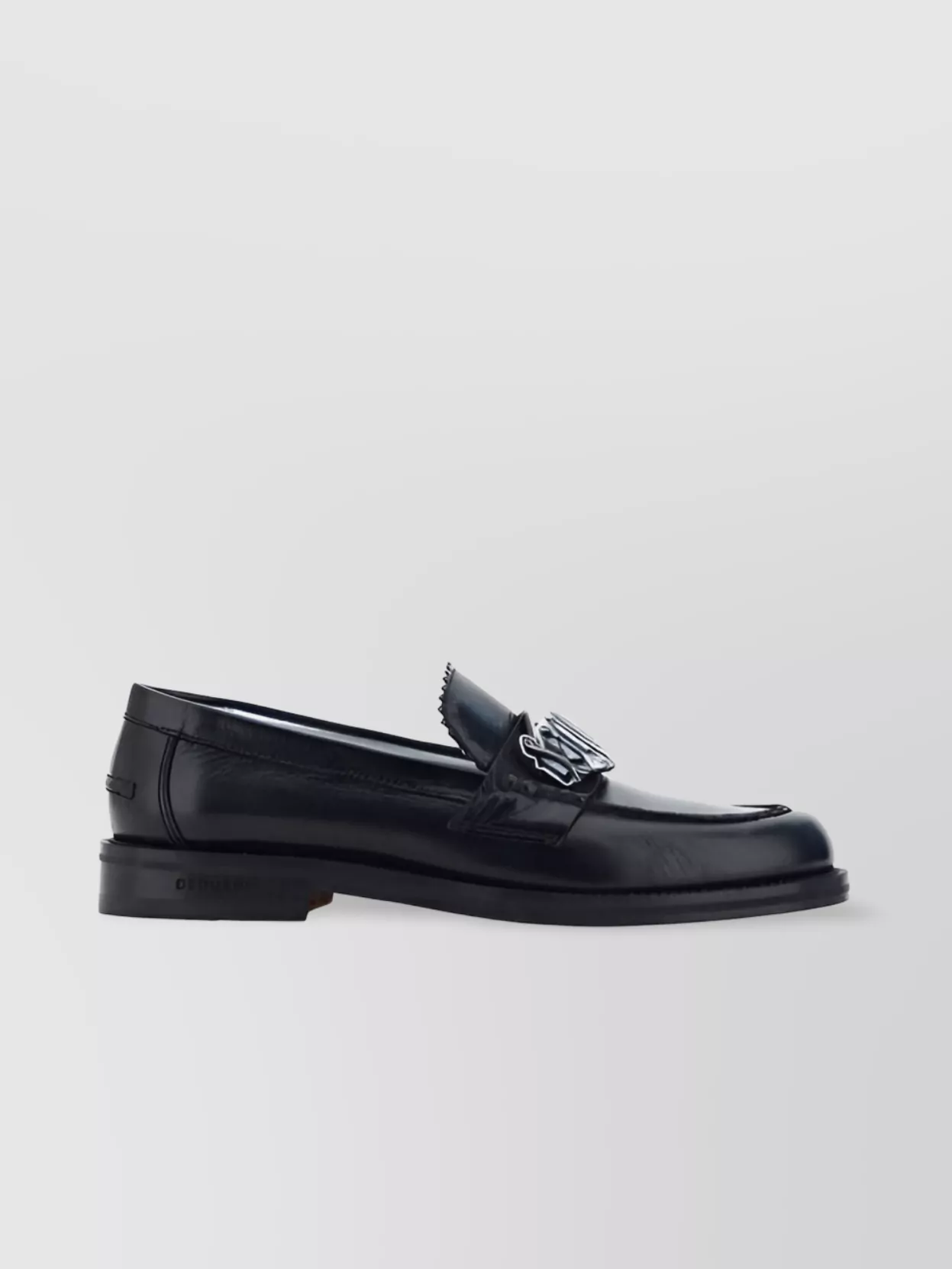 Shop Dsquared2 Almond Toe Calfskin Loafers