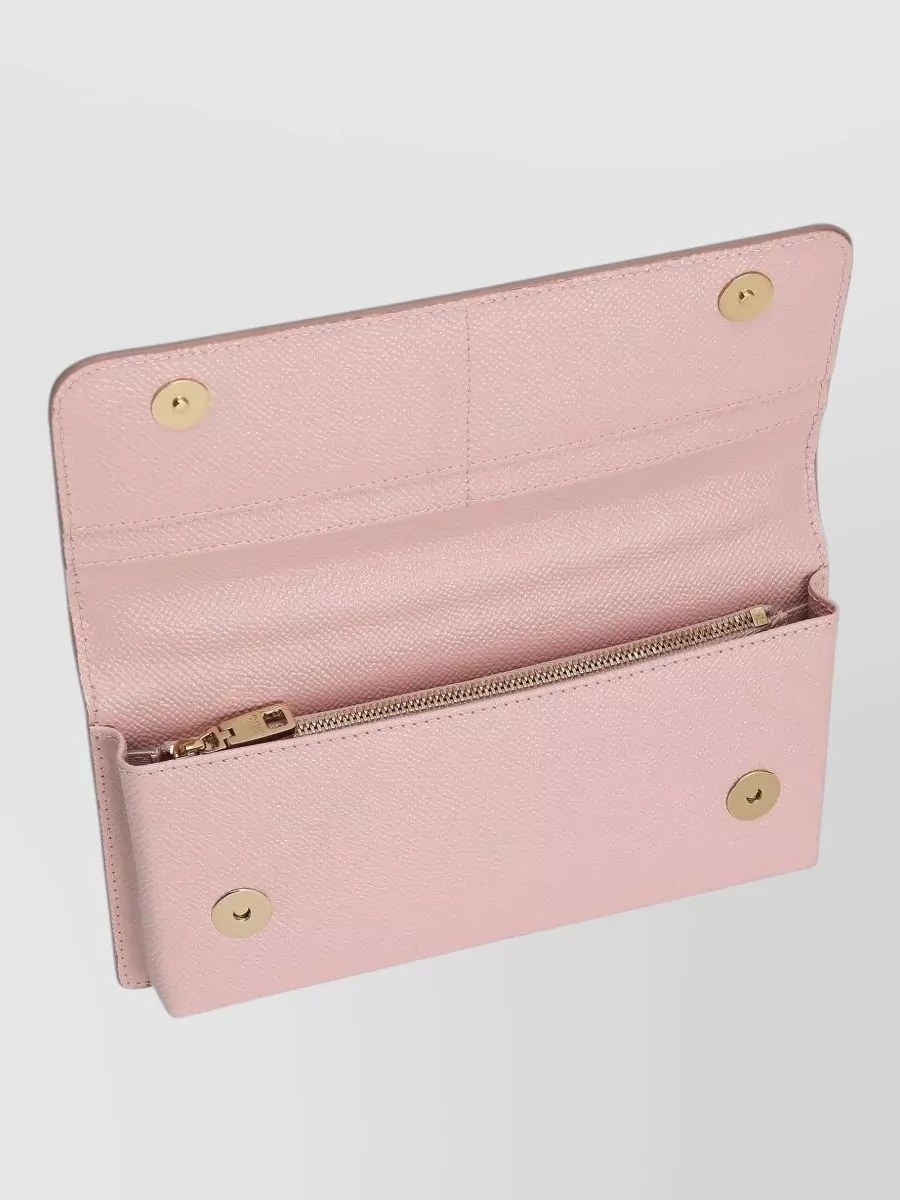 Dolce&Gabbana Leather Mini Clutch Bag Chain Strap