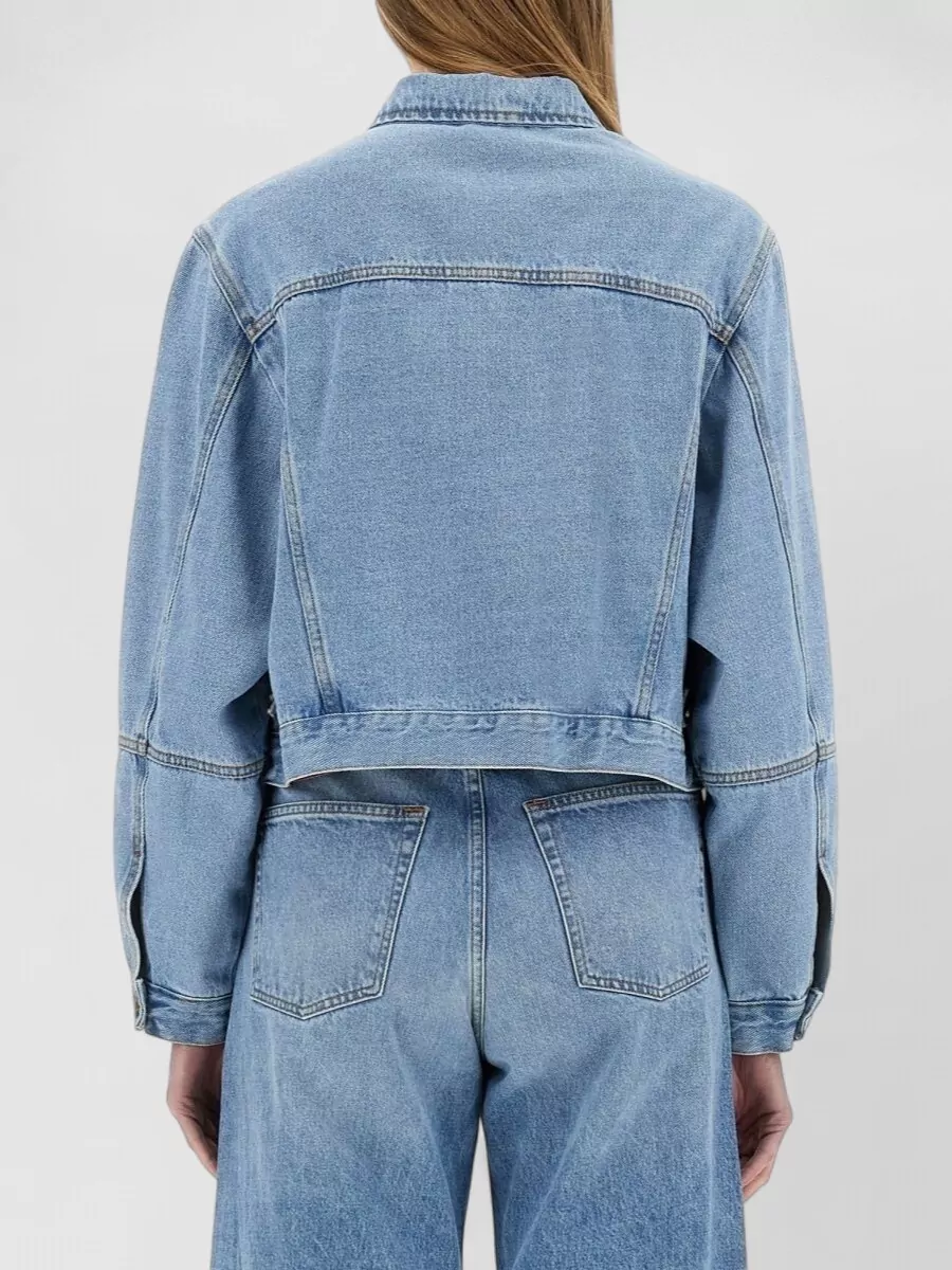 Alysi Denim Cropped Jacket