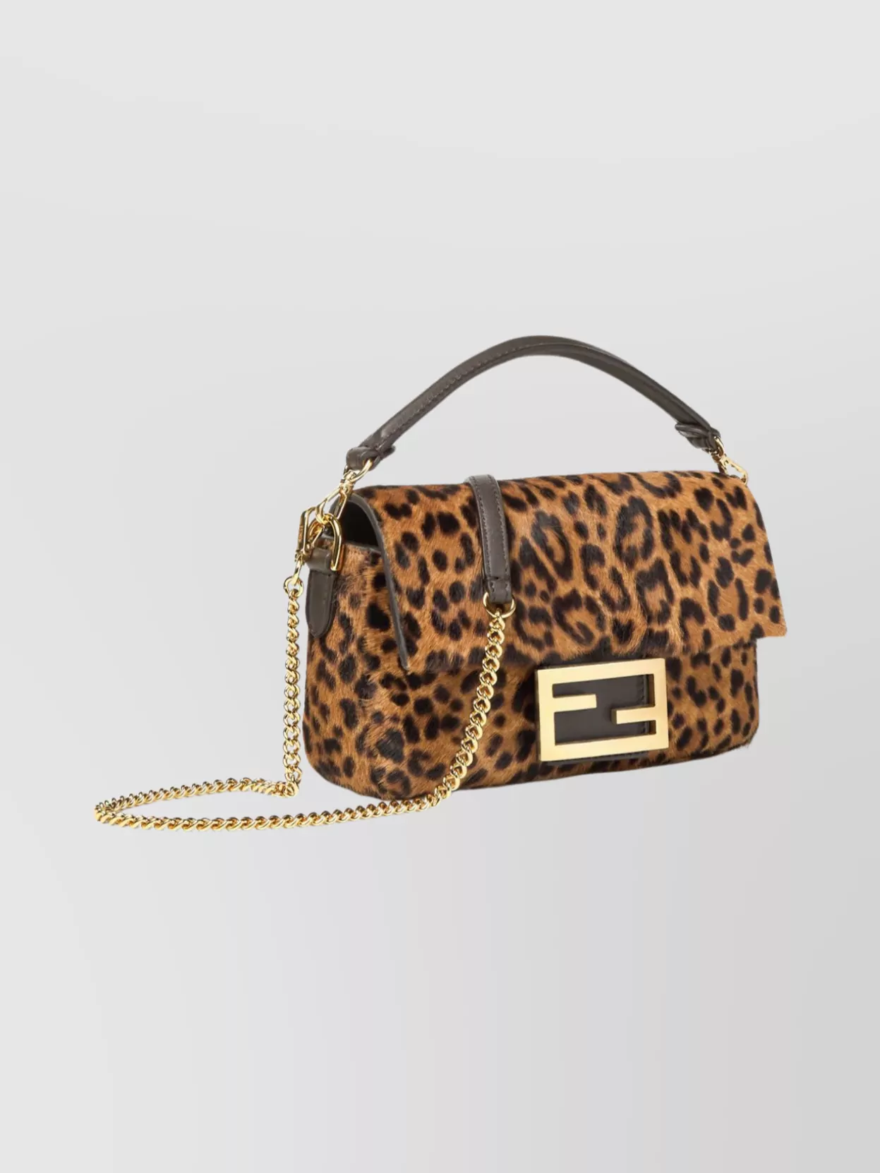 Fendi Mini Baguette Shoulder Bag Chain