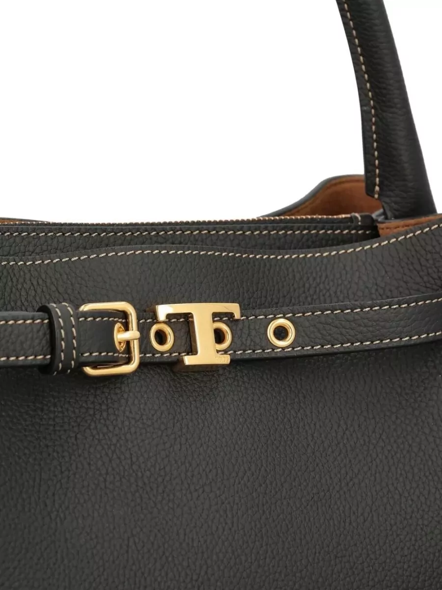Tod's Leather Mini Tote Bag Top Handle Strap