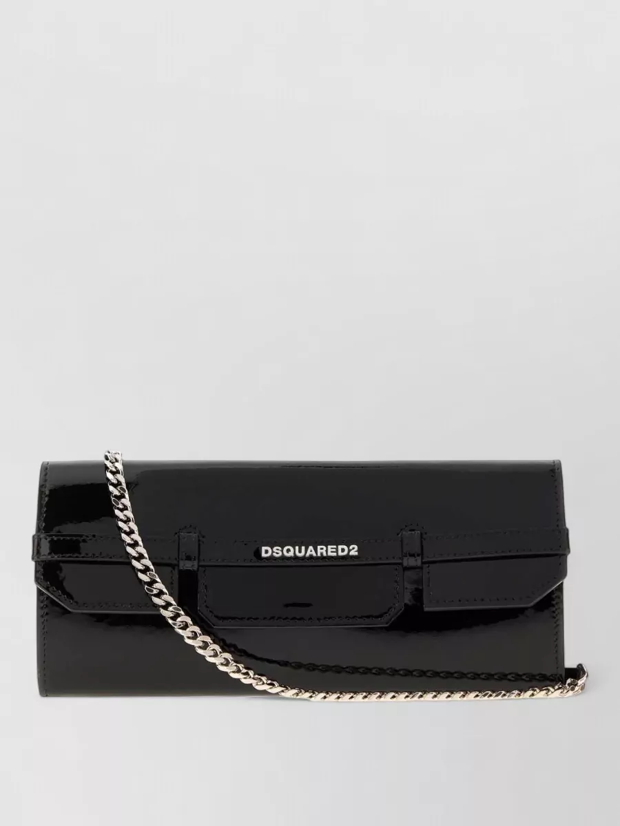 Dsquared2 na leather clutch bag