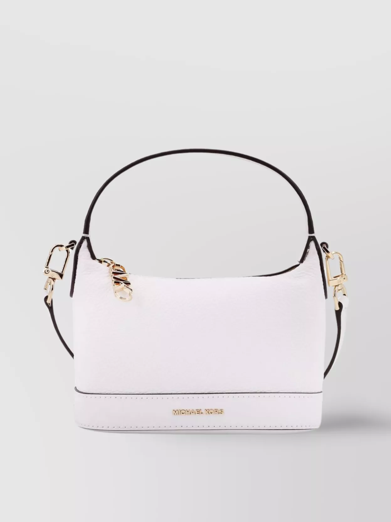 Michael Kors Logo Frontal Leather Handbag With Hardware