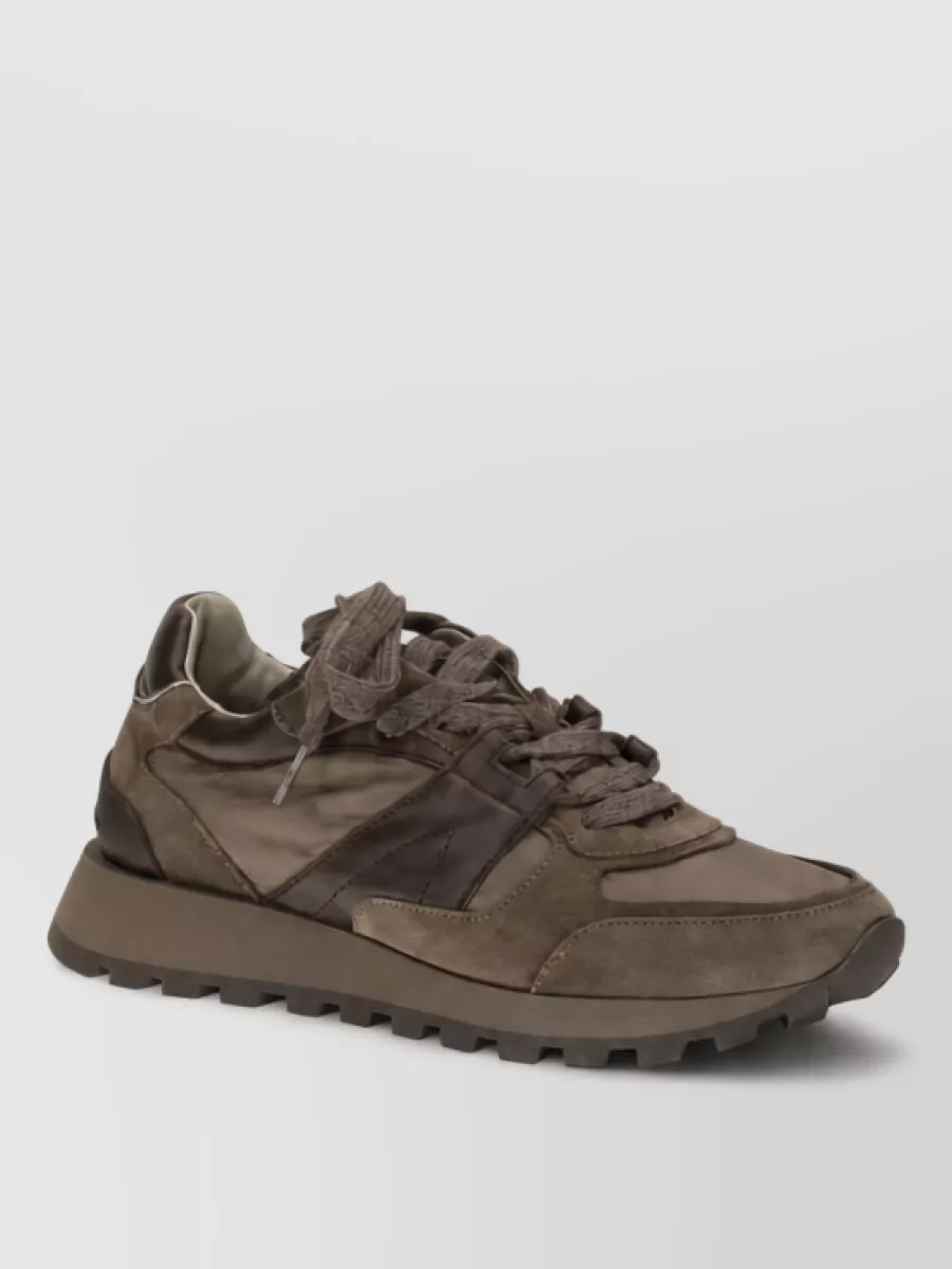 Brunello Cucinelli leather lace-up sneakers
