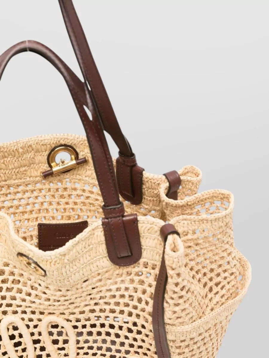 Chloé Chloé Icons Raffia Beach Bag