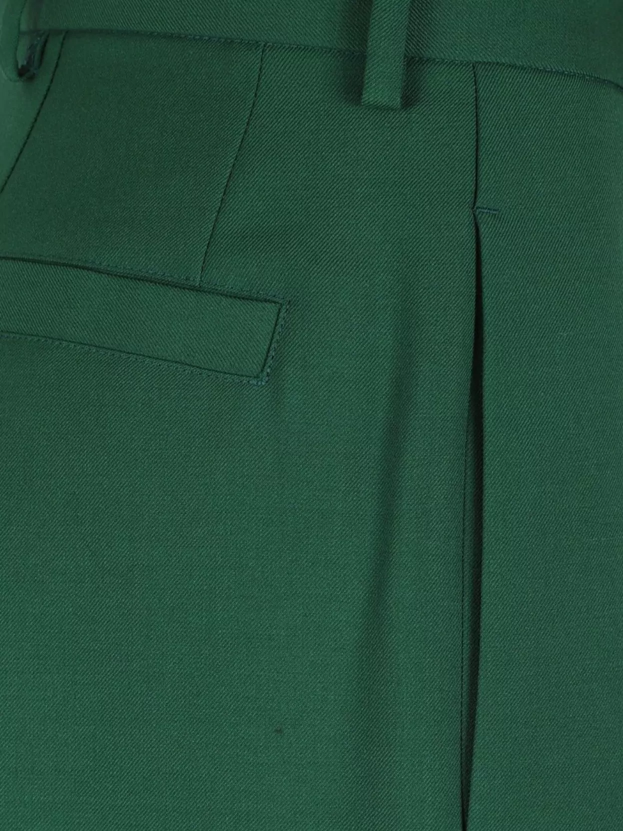 Dries Van Noten Tailored Trousers Featuring Pleated Front In Green