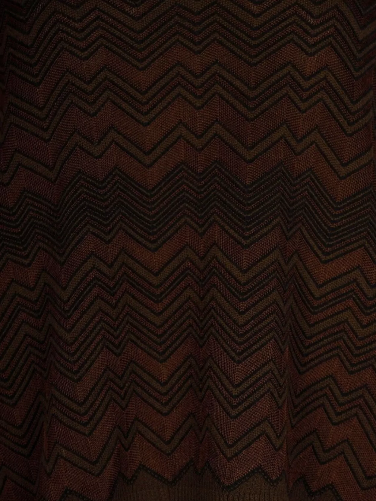 Missoni Chevron Pattern V-Neck Long Sleeve Sweater