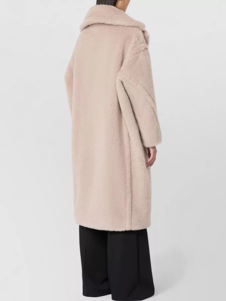 Max Mara Alpaca Wool Silk Oversized Double-Breasted Coat