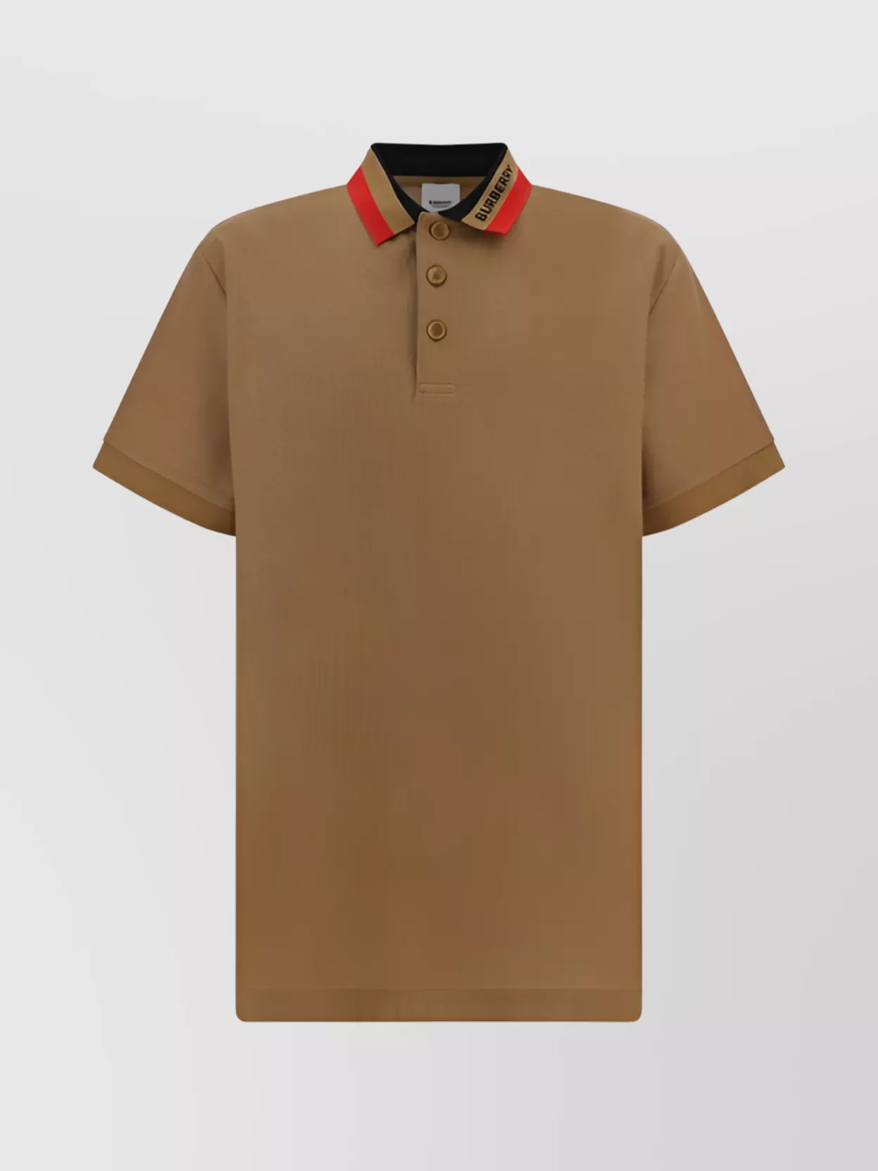 Shop Burberry Iconic Monogram Collar Polo Shirt