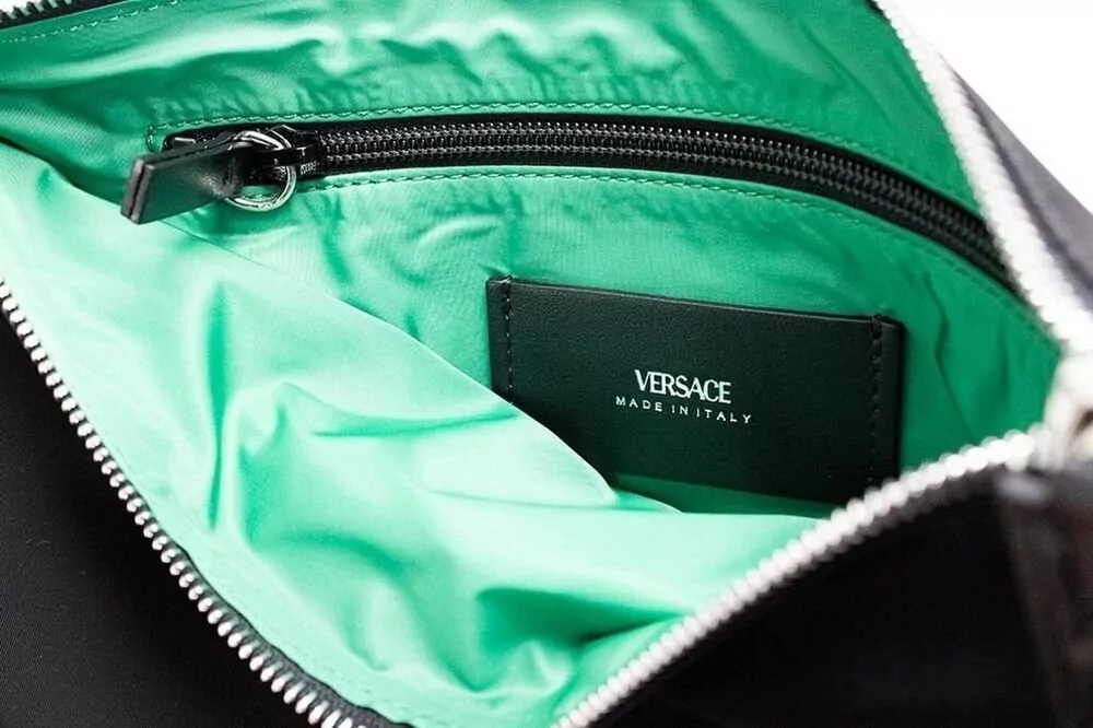 Versace Na Na Nylon Clutch Bag