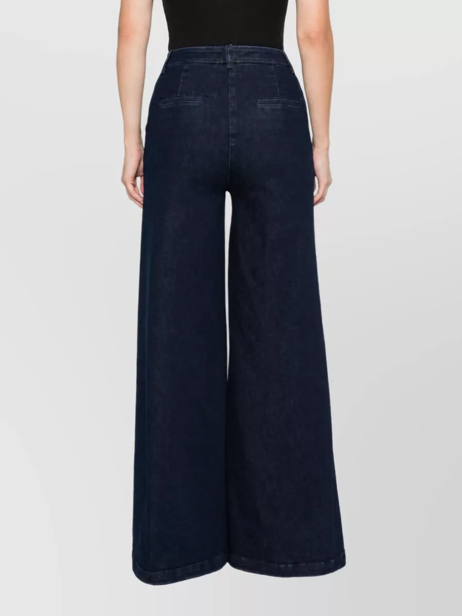 Via Masini 80 Denim Wide Leg Trousers