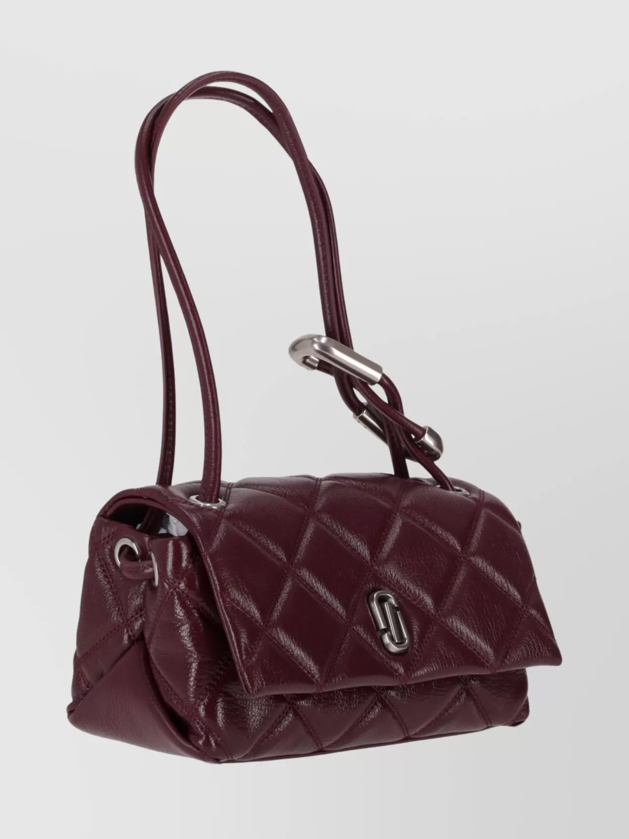 Marc Jacobs Dark Plum Mini Dual Shoulder Bag In Purple