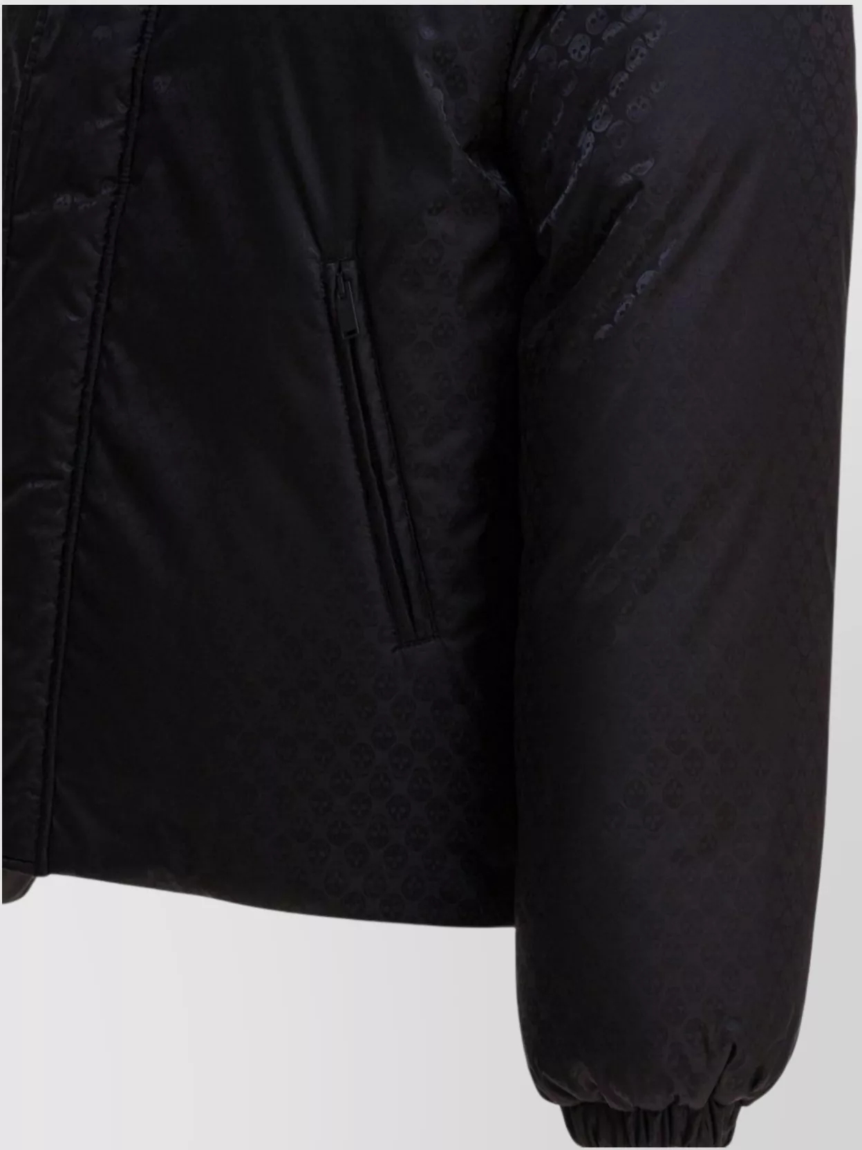 Alexander Mcqueen Quilted Jacket With High Collar And Pockets