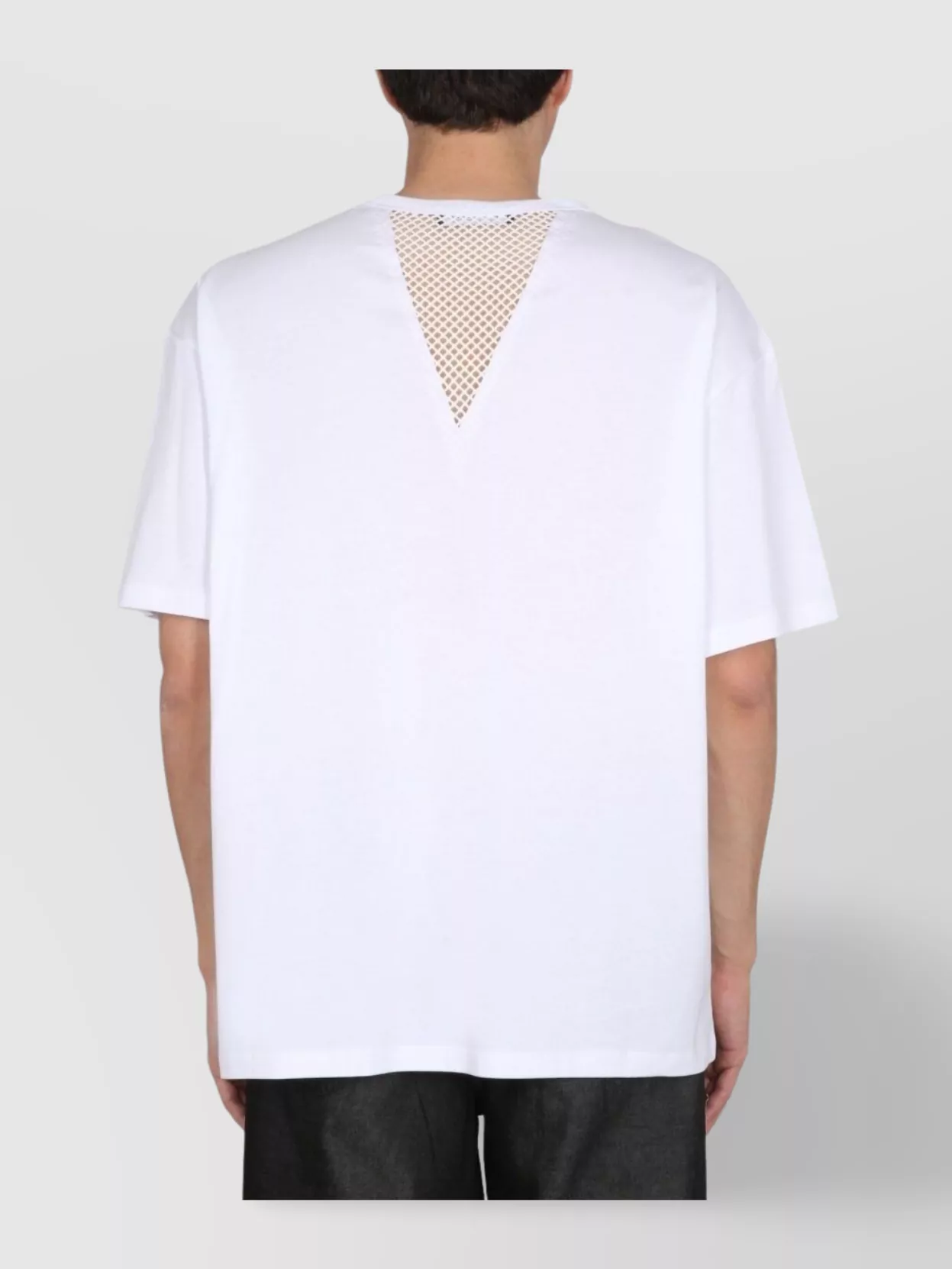 Raf Simons Logo Mesh Detail T-Shirt