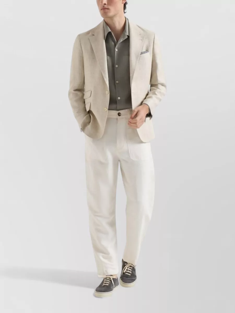 Brunello Cucinelli Linen Easy-Fit Shirt
