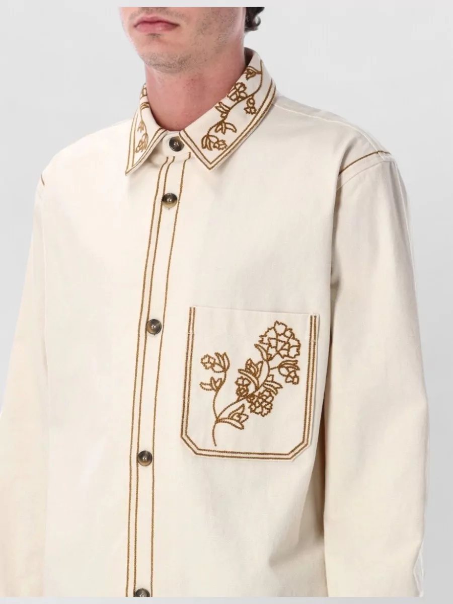 Isabel Marant Embroidered Overshirt Jacket