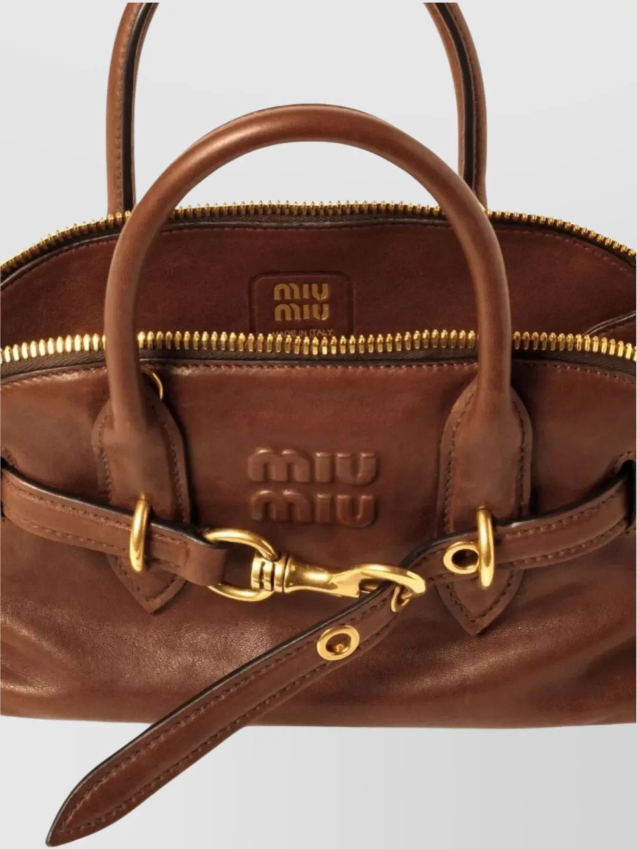 Miu Miu Lambskin Leather Shoulder Bag