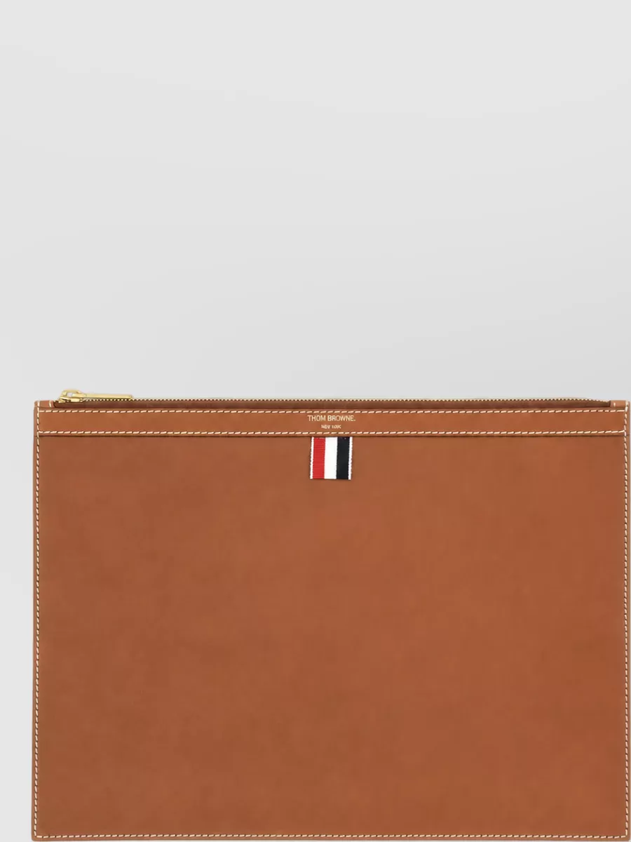Thom Browne leather document holder