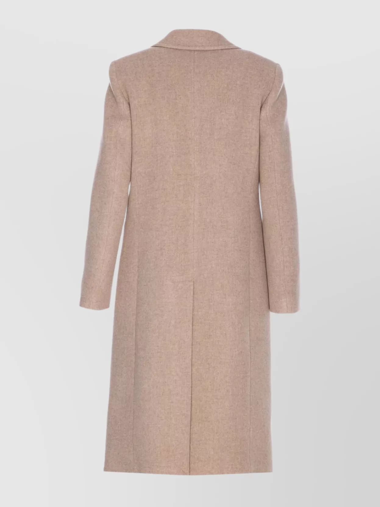Liu •jo Long Sleeve V-neck Coat With Notch Lapel In Neutral