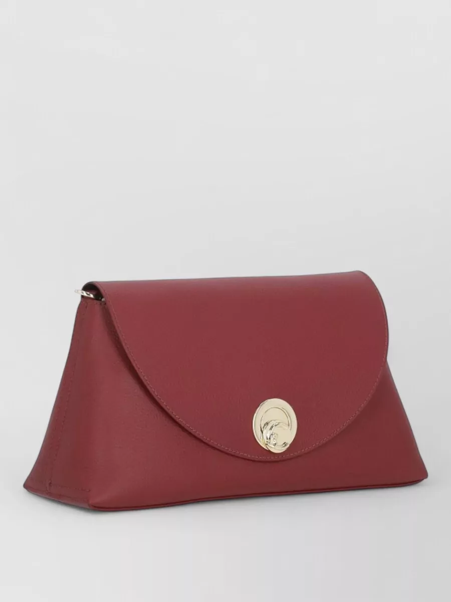 Coccinelle Pebbled Leather Shoulder Bag Rear Pocket