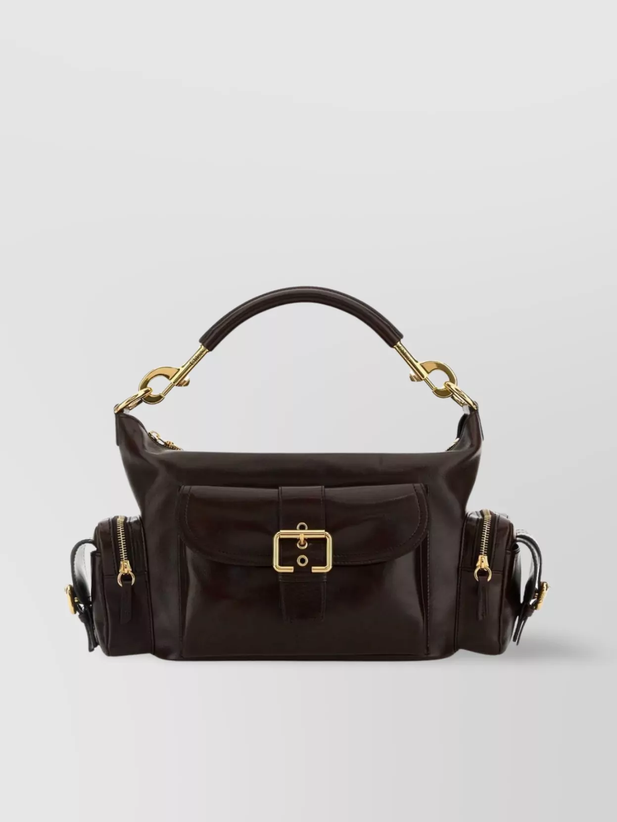 Chloé Chloe Chocolate Leather Camera Bag Handbag
