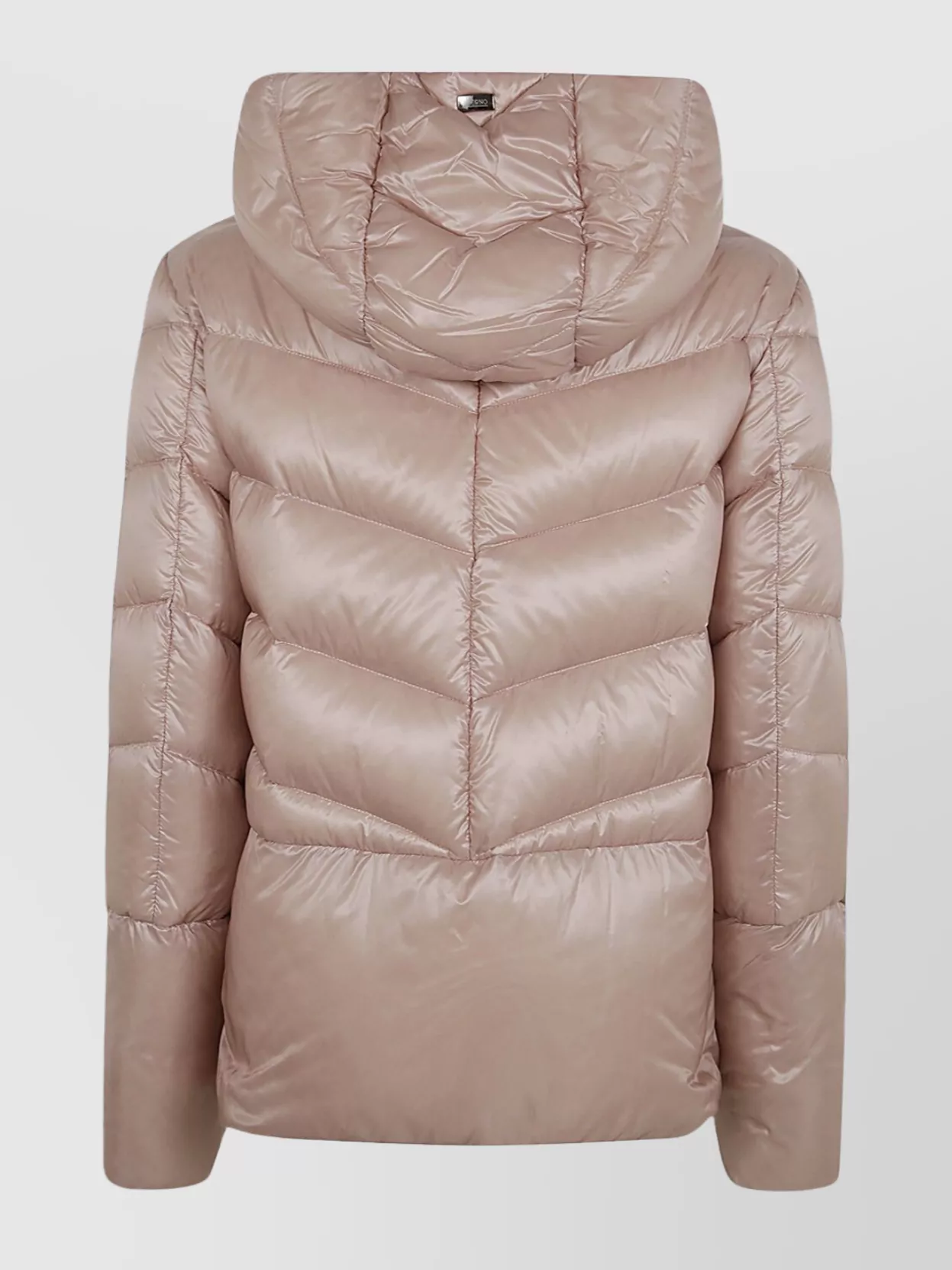 Herno Puffer Coat With Hood And Pockets In Pink