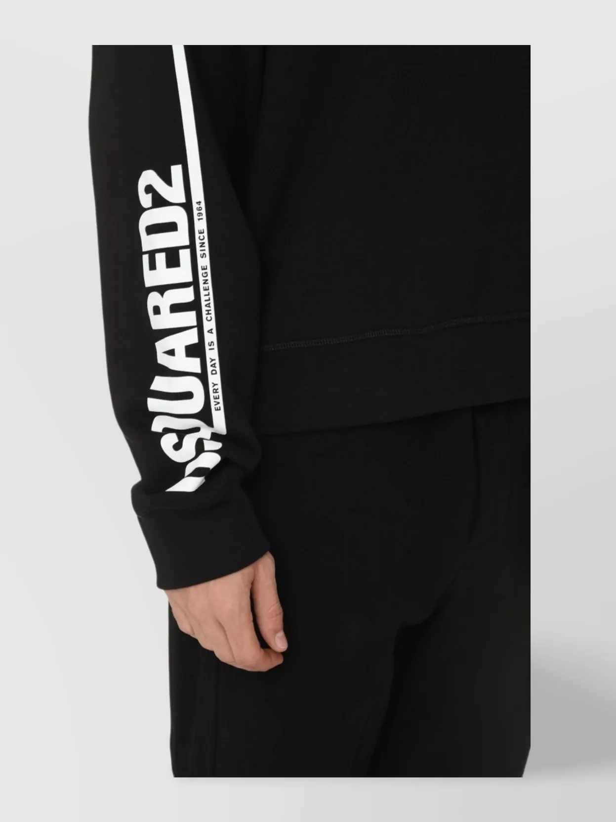 Dsquared2 Cotton Hoodie Drawstring Hood