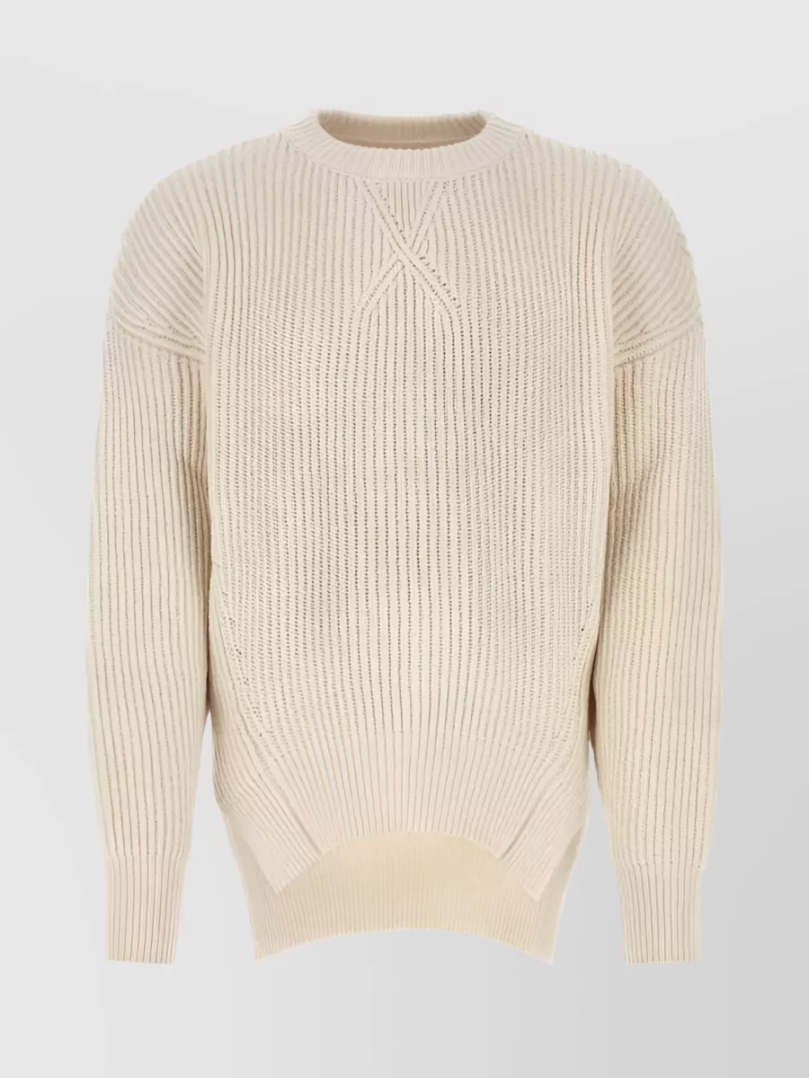 Shop Jil Sander Textured Crew Neck Sweater In Pastel