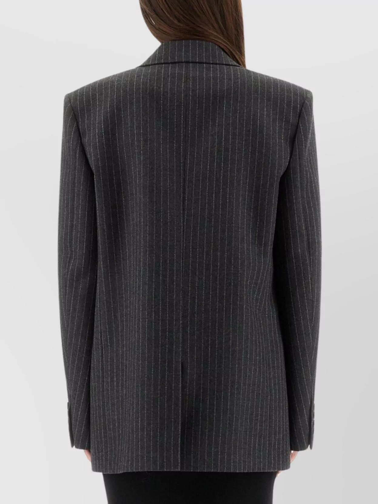 Saint Laurent Tailored Pinstripe Jacket Flap Pockets
