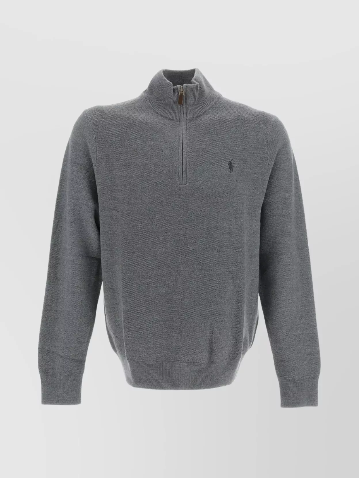 Shop Polo Ralph Lauren Ribbed Turtleneck Zipper Detail Sweater