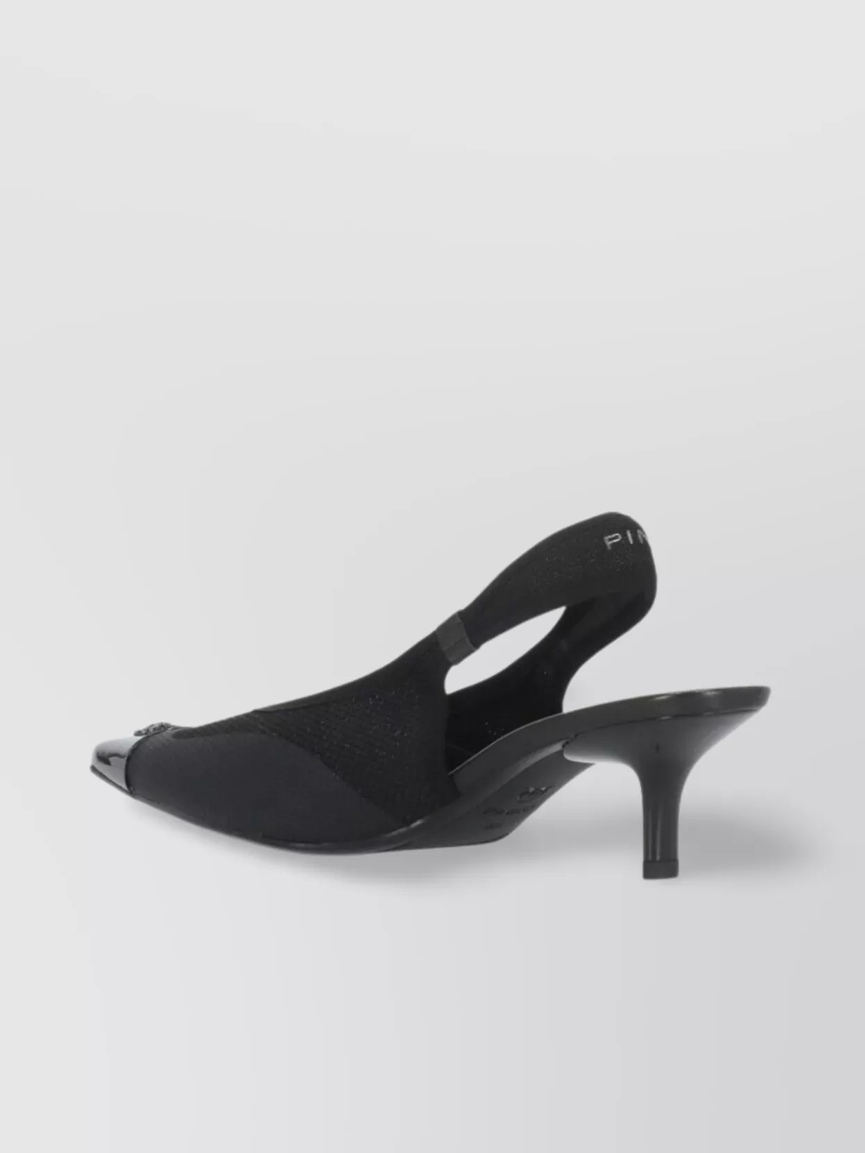 Pinko Mesh Slingback Sandals Kitten Heel