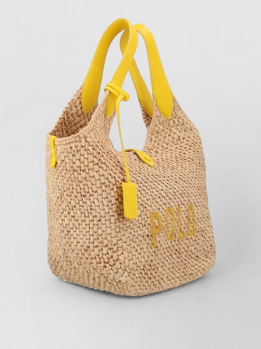 Polo Ralph Lauren Raffia Tote Bag