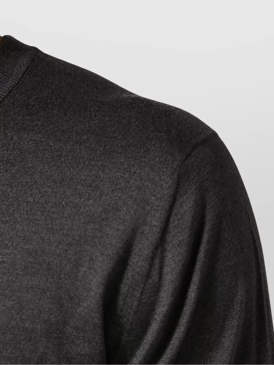 Dolce&Gabbana Silk Long-Sleeve Crew-Neck Sweater