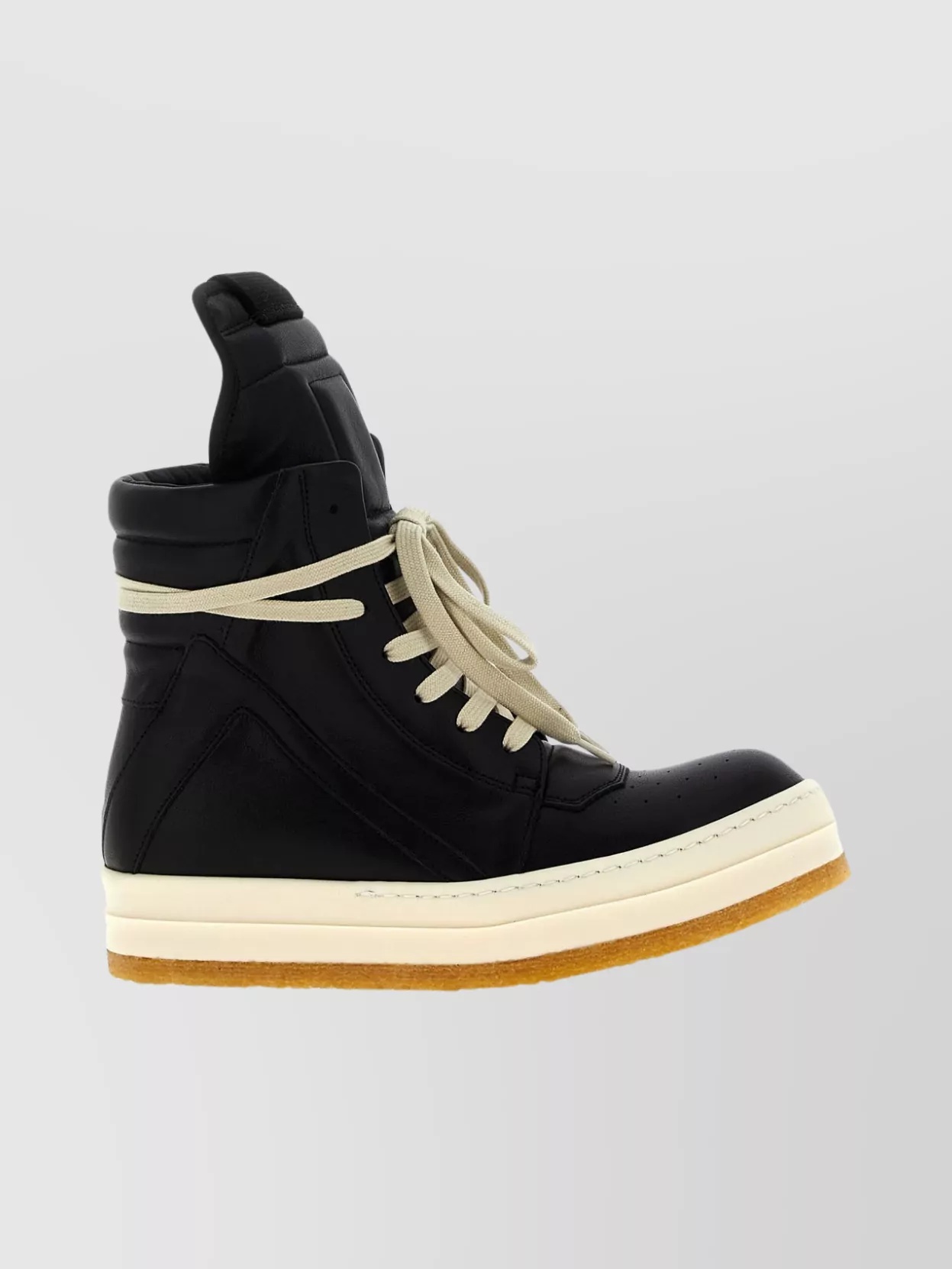 Rick Owens Geobasket High-Top Sneakers Contrast Sole