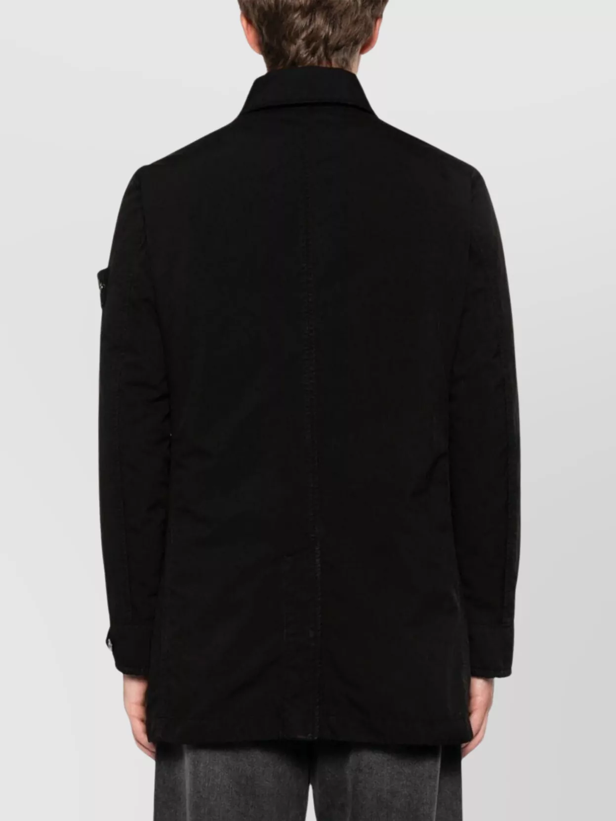 Stone Island Long Jacket Side Pockets