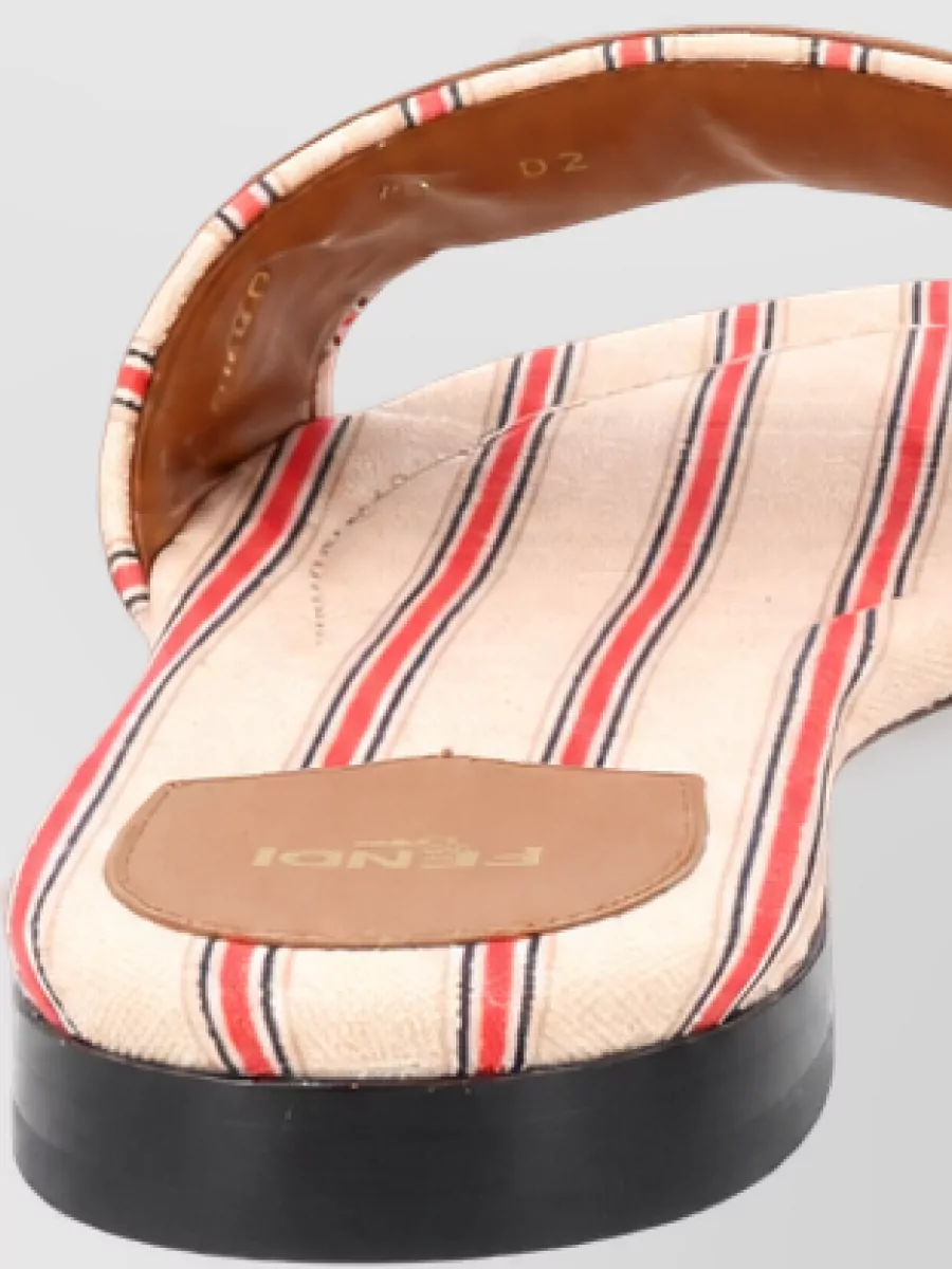 Fendi Cotton Logo Slides