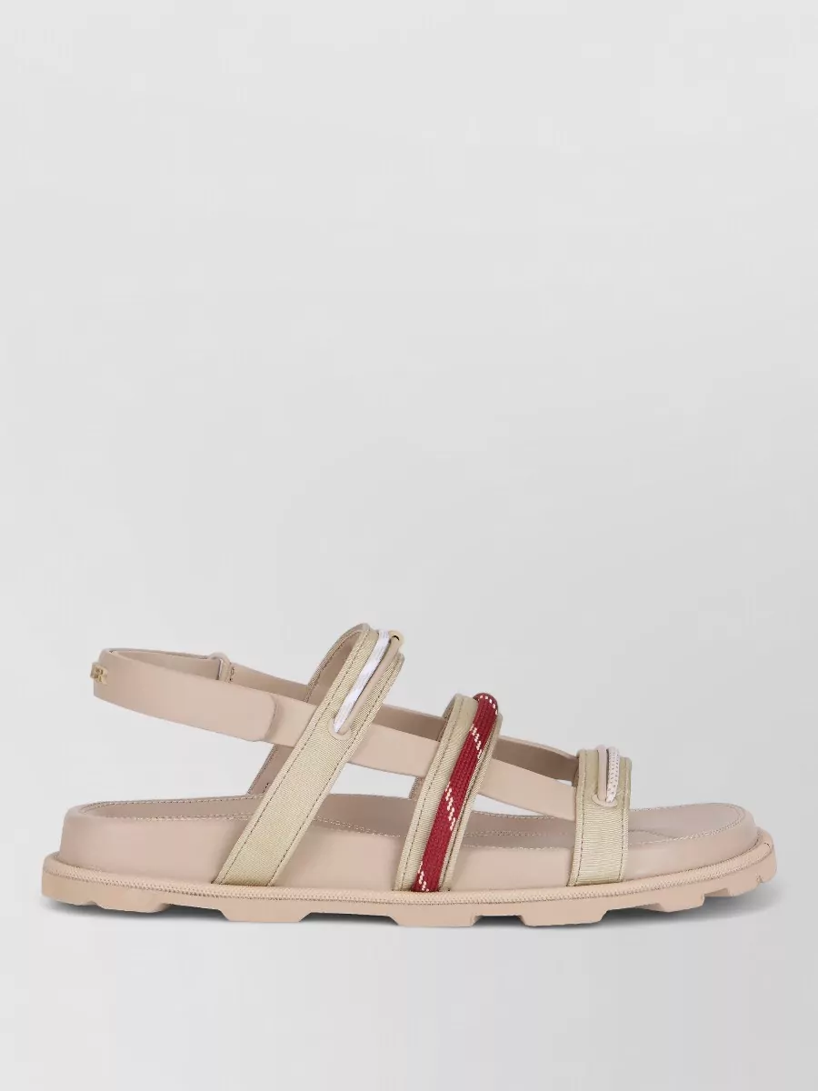 Moncler Leather Flat Sandals
