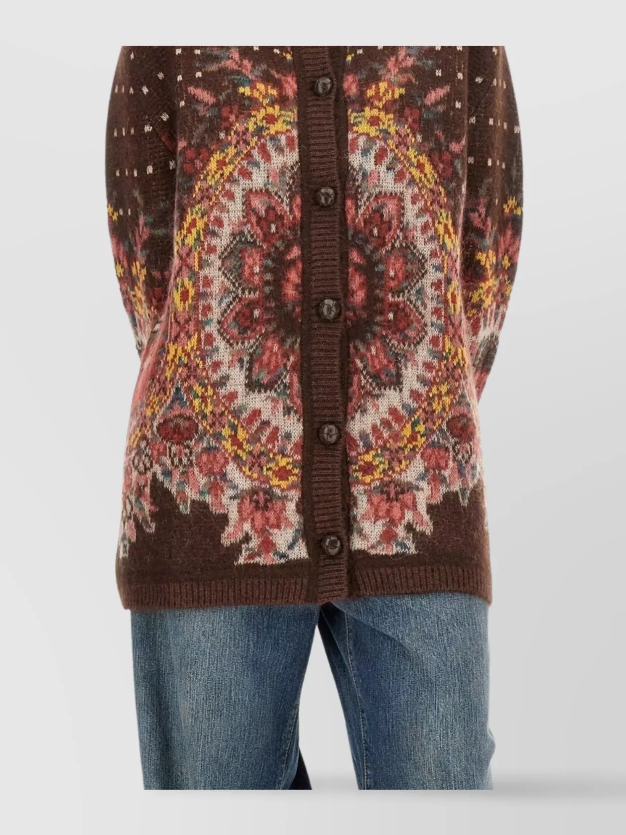 Etro Logo Embroidered Knit Cardigan