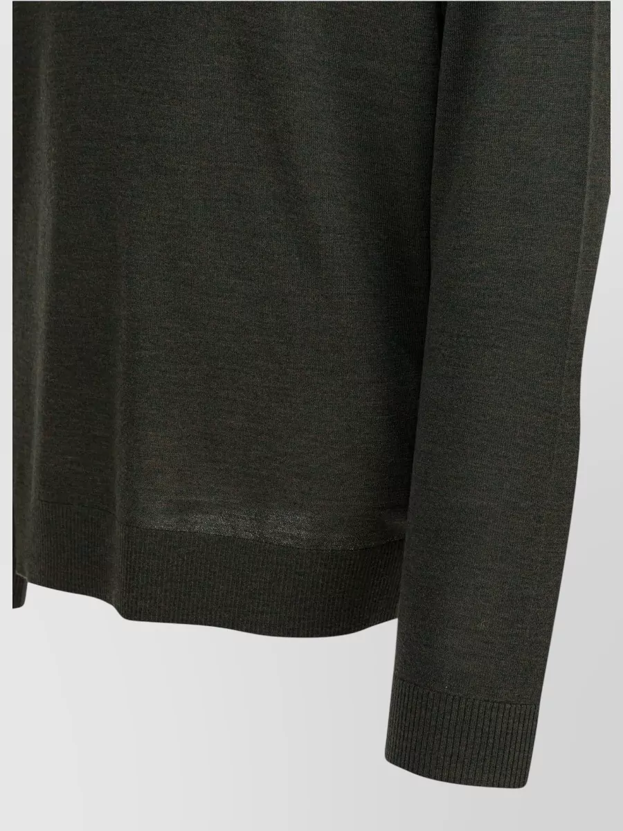 Vince Merino Wool Long-Sleeve Polo Shirt