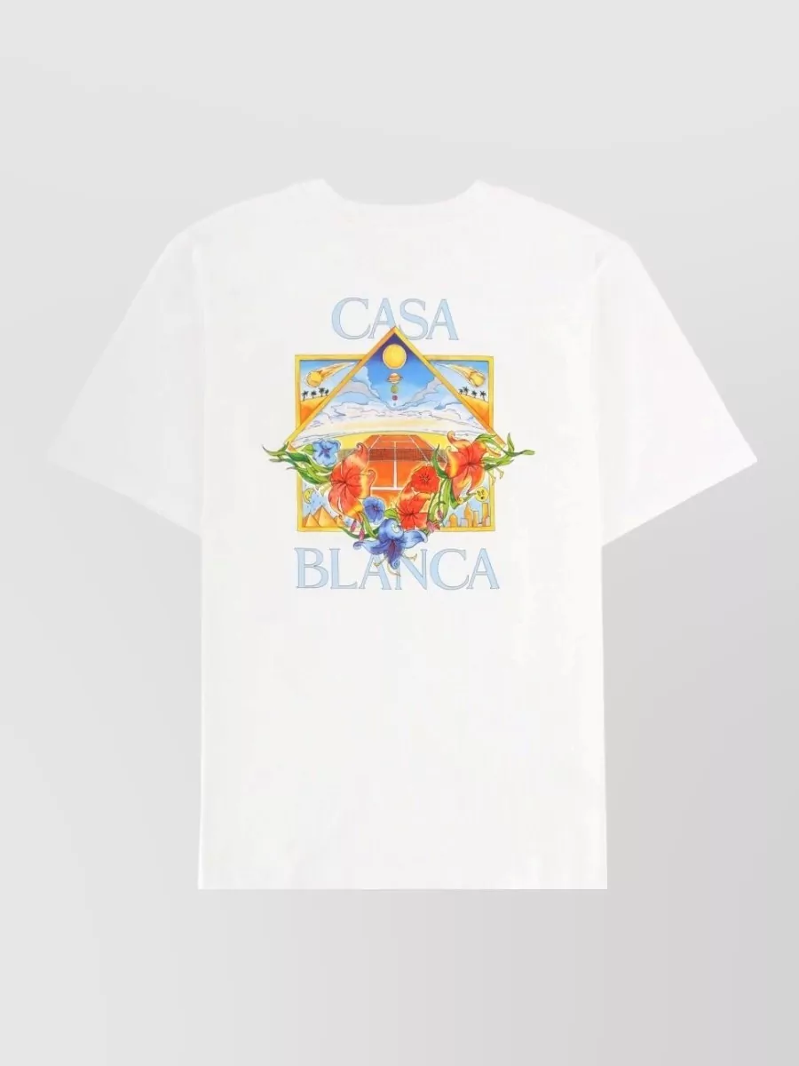 Casablanca Organic Cotton Printed T-Shirt