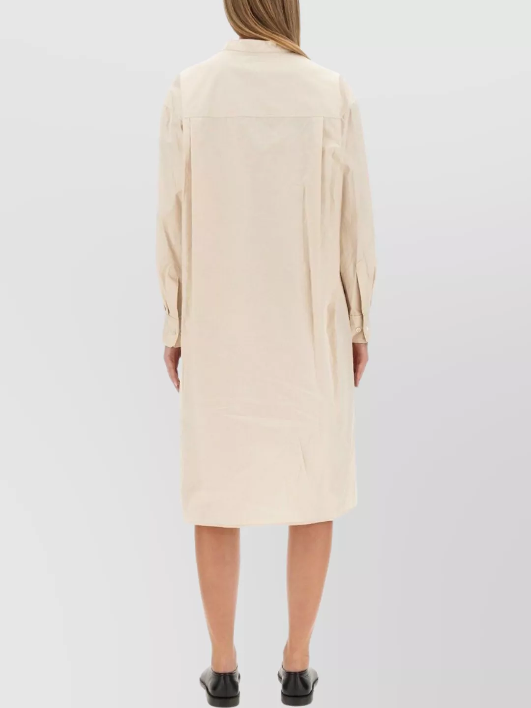 Lemaire Shirt Dress With Pocket And Cuffed Sleeves