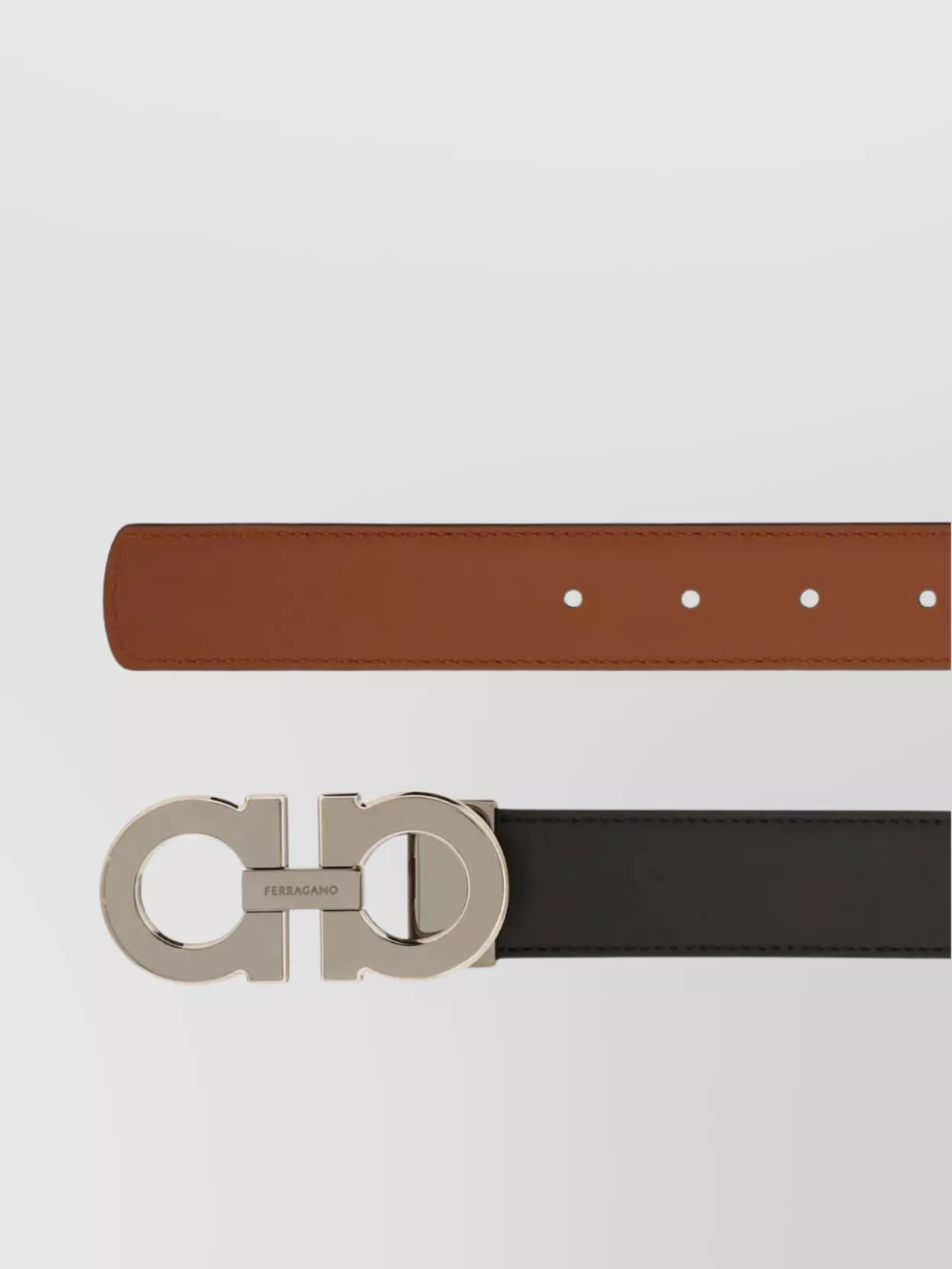 Ferragamo Reversible Adjustable Buckle Belt